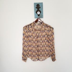 CYNTHIA VINCENT silk 4 blouse